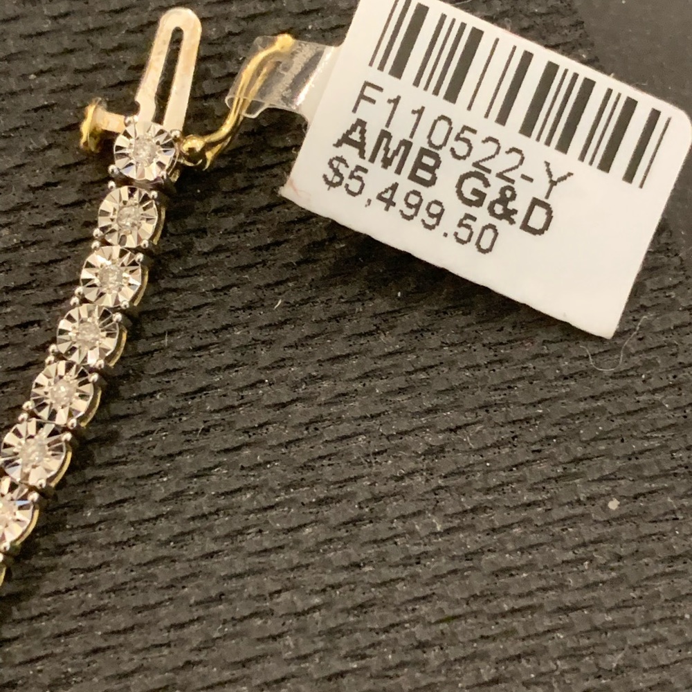 Yellow good diamond bracelet